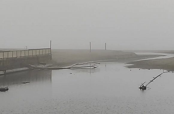 Viareggio avvolta nella nebbia